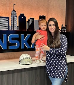 'Bring Your Mom to Work Day!' Daughter Emilia visits the author in her San Antonio office. 'Bring Your Mom to Work Day!' Daughter Emilia visits the author in her San Antonio office.