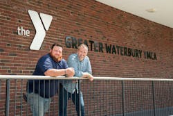 From left, Mike Tedesco of the Greater Waterbury YMCA and Paul Marciniak of Edgerton Heating & Air Conditioning. From left, Mike Tedesco of the Greater Waterbury YMCA and Paul Marciniak of Edgerton Heating & Air Conditioning.