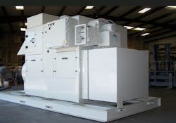 Large desiccant dehumidifier ready for installation. Large desiccant dehumidifier ready for installation.