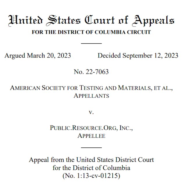 After 10 Years, D.C. Court Rules on ‘Fair Use’ of ASHRAE Standards