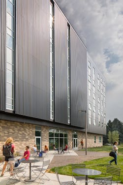 The SolarWall air heating system will reduce over 1,500 tons of CO2 over the lifespan of the system. The SolarWall air heating system will reduce over 1,500 tons of CO2 over the lifespan of the system.