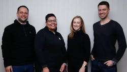 From left, YEA's Bruno Martinez, staff liaison Jeanette McCray, Elise Kiland, and Baki Cvijetinovic. From left, YEA's Bruno Martinez, staff liaison Jeanette McCray, Elise Kiland, and Baki Cvijetinovic.