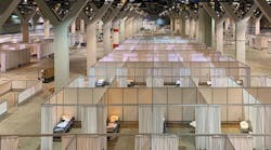McCormick Place, site of the 2024 AHR Expo, was converted into a makeshift hospital in the summer of 2020. As it turned out, its emergency beds were never needed.