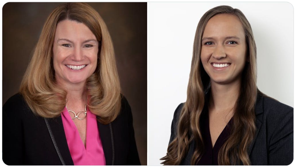 Andrea Berryman (left) and Melissa Nogaj.