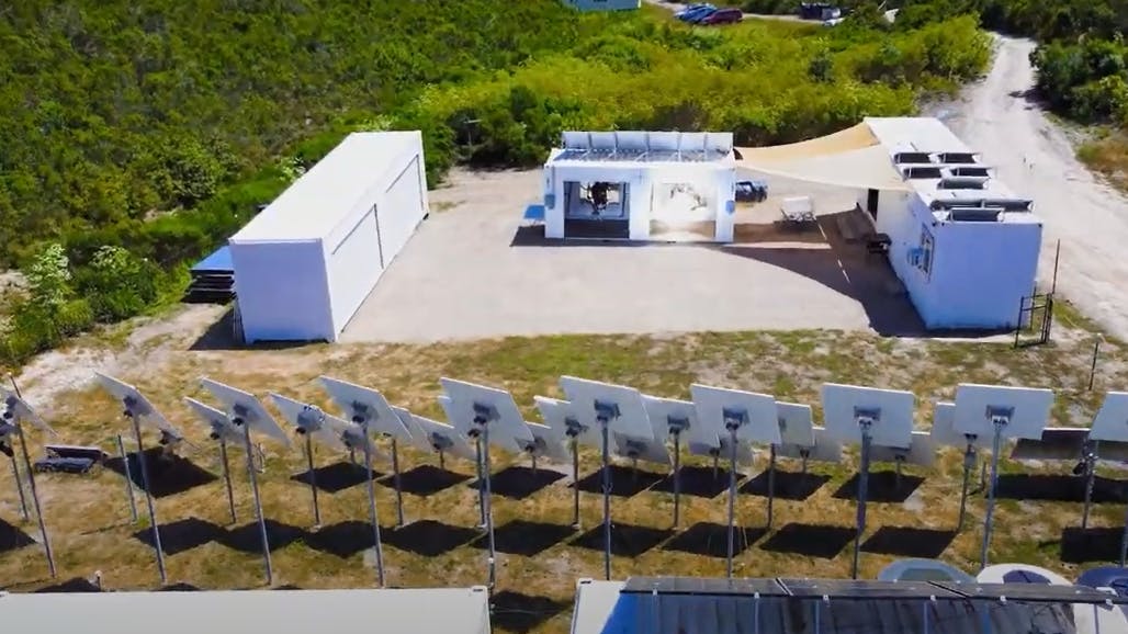 Solar Rotomolding involves zero carbon plastic molding using solar heat from heliostats.