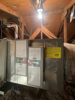 Two SLX high-output ultraviolet fixtures were installed in the center’s HVAC system, ensuring that air passing through is thoroughly disinfected before recirculating. Two SLX high-output ultraviolet fixtures were installed in the center’s HVAC system, ensuring that air passing through is thoroughly disinfected before recirculating.