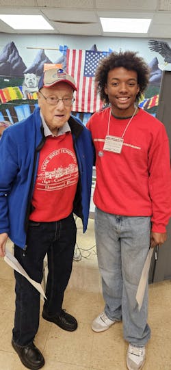 Student election judges, one from 1948 and the other from 2024, met at the polls this November in Cook County IL. Student election judges, one from 1948 and the other from 2024, met at the polls this November in Cook County IL.