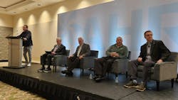 From left, moderator Orr, panelists Knight, Guarino, Gee and Yurek. From left, moderator Orr, panelists Knight, Guarino, Gee and Yurek.