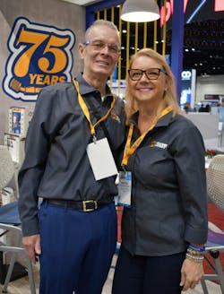 Tom and Kristen Ritchie at AHR Expo earlier this year. Tom and Kristen Ritchie at AHR Expo earlier this year.