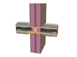 A prototype facade with TEM at center and heat sinks on either side. A prototype facade with TEM at center and heat sinks on either side.