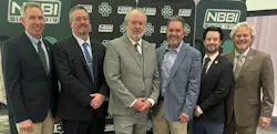 From left to right: NBBI Board of Trustees Chair Eben Creaser, Pat Polick, Mike Carlson, Bill Ross, Tom Clark, and NBBI Executive Director Joel Amato. From left to right: NBBI Board of Trustees Chair Eben Creaser, Pat Polick, Mike Carlson, Bill Ross, Tom Clark, and NBBI Executive Director Joel Amato.