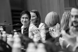 Rachel Hogdon at the United Nations during Climate Week, 2025.